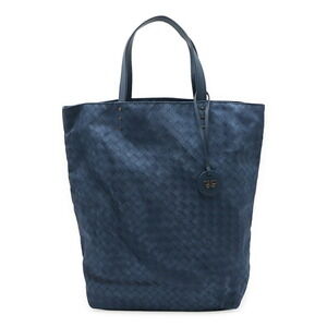 BOTTEGA Veneta Intreccio tote bag blue leather charm